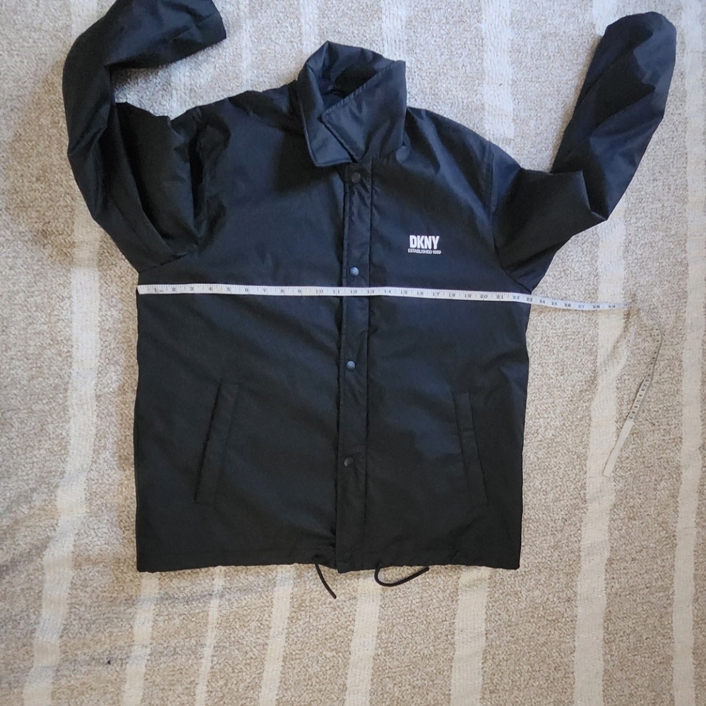 DKNY Black Windbreaker Jacket - Picture 5 of 8